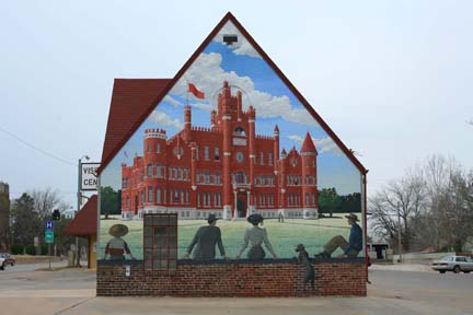 Castle on the Hill, full mural